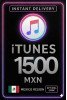 iTunes Gift Card 1500 MXN MX