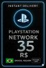 Playstation PSN Card BR - R$35