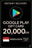 Google Play Gift Card - Indonesia IDR 20.000