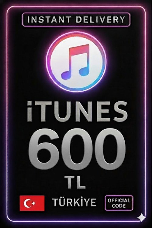 iTunes Hediye Kartı 600 TL Bakiye