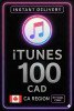 iTunes Gift Card 100 CAD CA