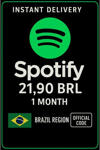 Spotify Brazil 21,90 BRL - 1 Month