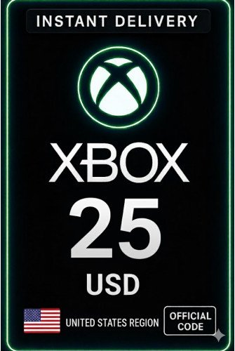 Xbox Live Gift Card 25 Usd Wallet