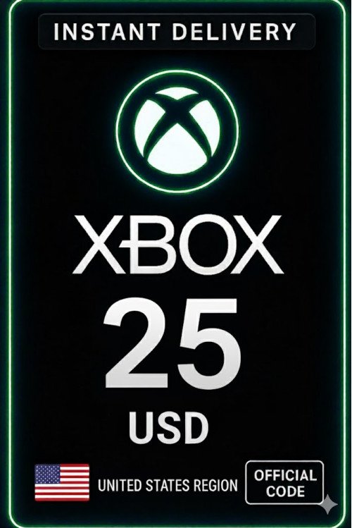 Xbox Live Gift Card 25 Usd Wallet