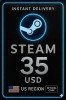 Steam Wallet Card 35 USD