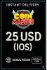 Coin Master (IOS) - 25 $ US