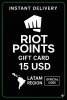 Riot Points Latam America - 15 USD