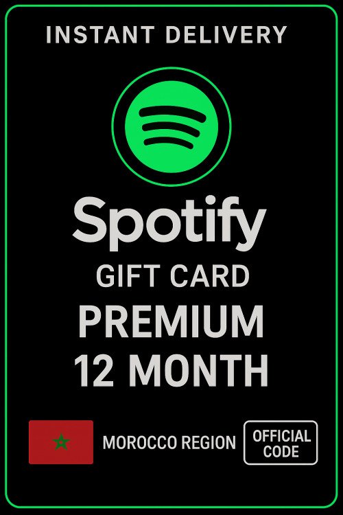 Spotify Gift Card Morocco - 12 Month Premium