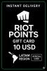 Riot Points Latam America - 10 USD