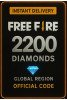 Free Fire 2200 + 220 Diamonds ( Global )