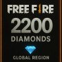 Free Fire 2200 + 220 Diamonds ( Global )