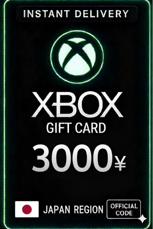 Xbox Live Gift Card 3000 Yen Wallet