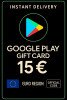 Google Play Gift Card - Europe 15 €