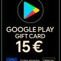 Google Play Gift Card - Europe 15 €