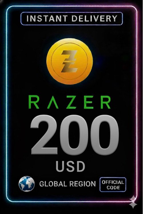 200 USD Razer Gold Global Pin