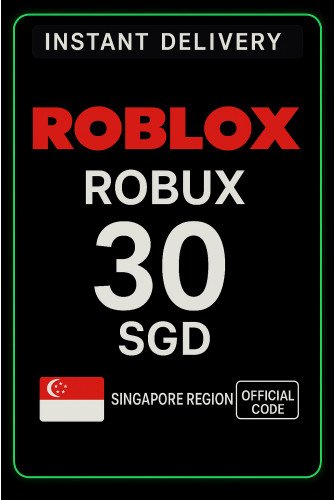 Roblox 30 SGD Game Card (SG)