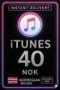 iTunes Gift Card 40 NOK NO