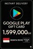 Google Play Gift Card - Indonesia IDR 1.599.000
