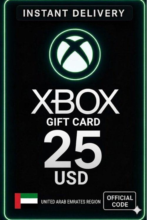 Xbox Gift Card Arab Emirates - 25$ - 99 AED