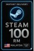 Steam Wallet Code Malaysia RM100