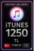 iTunes Hediye Kartı 1250 TL Bakiye