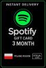 Spotify Gift Card Poland - 3 Month PL