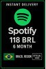Spotify Brazil 118 BRL - 6 Month