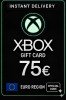 Xbox Live Gift Card 75 Euro Wallet