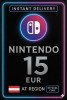Nintendo eShop Card - 15€ (Austria)