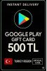 Google Play hediye kodu 500 TRY