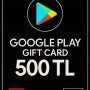 Google Play hediye kodu 500 TRY