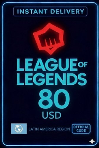 League Of Legends - 80 USD Riot Gift Card