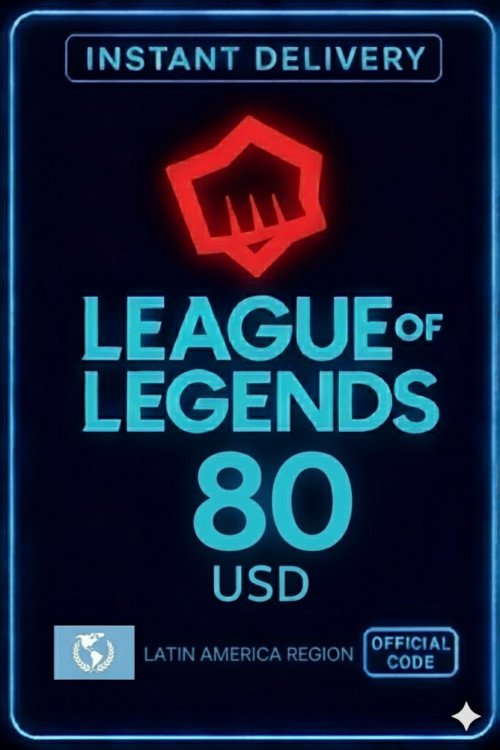 League Of Legends - 80 USD Riot Gift Card