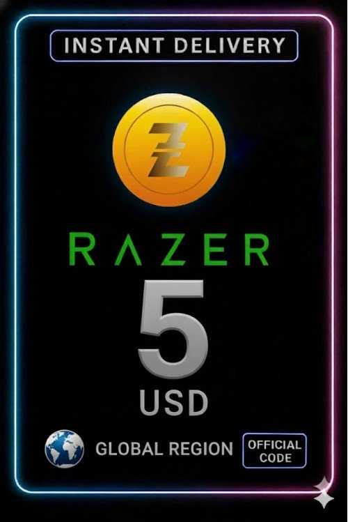 5 USD Razer Gold Global Pin
