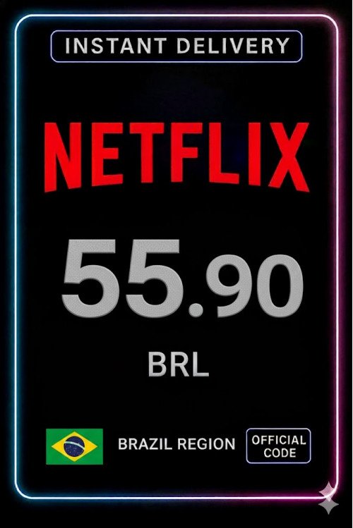 Netflix Gift Card 55,90 BRL BR