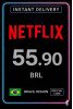 Netflix Gift Card 55,90 BRL BR