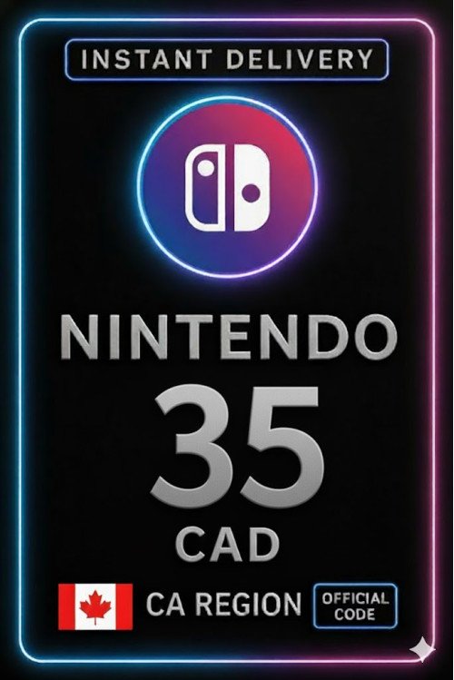 Nintendo eShop Prepaid Card - 35 CAD