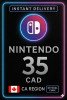 Nintendo eShop Prepaid Card - 35 CAD