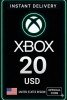 Xbox Live Gift Card 20 Usd Wallet