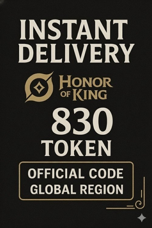 Honor of Kings 830 Tokens (Global)