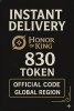 Honor of Kings 830 Tokens (Global)
