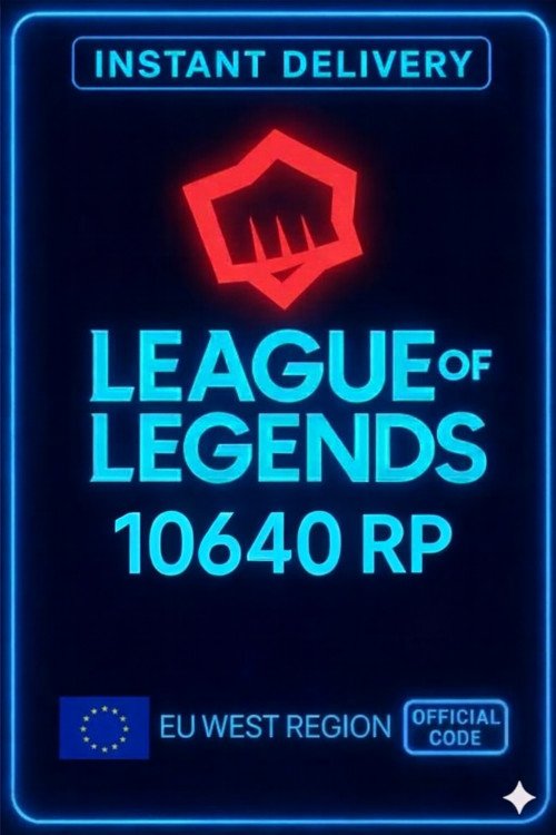 Riot Points - 10640 RP (EU)