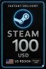 Steam Wallet Card 100 USD