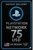 Playstation PSN Card 75$