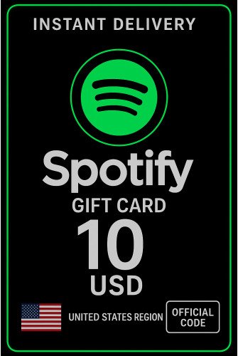 Spotify Gift Card - 10 Usd