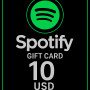 Spotify Gift Card - 10 Usd