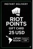 Riot Points Latam America - 25 USD