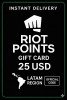 Riot Points Latam America - 25 USD