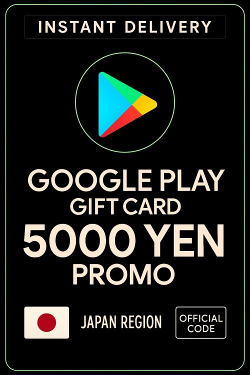 Google Play Gift Card - Japan YEN 5000 PROMO