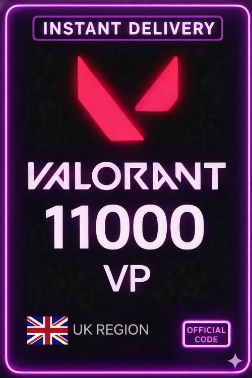 Valorant Points - 11000 VP (UK Seerver)